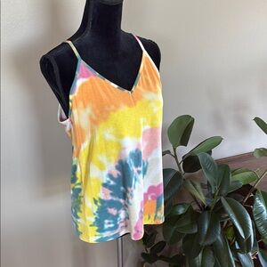 BiBi Vibrant Orange Yellow Sleeveless Camisole